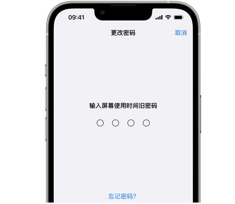 宝塔iPhone屏幕维修分享iPhone屏幕使用时间密码忘记了怎么办 