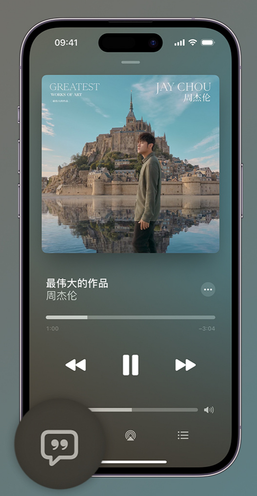 宝塔iphone维修分享如何在iPhone上使用Apple Music全新唱歌功能 