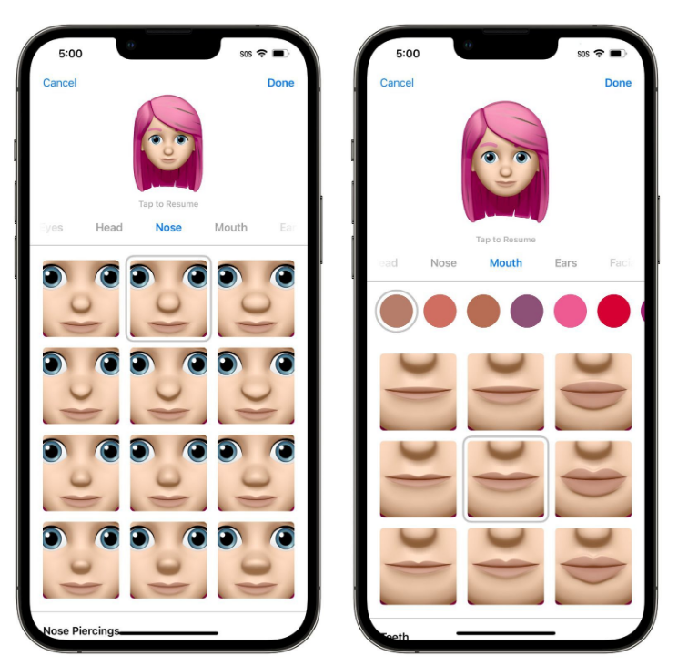 宝塔苹果手机维修分享​iOS 16中的拟我表情有了哪些变化和升级 