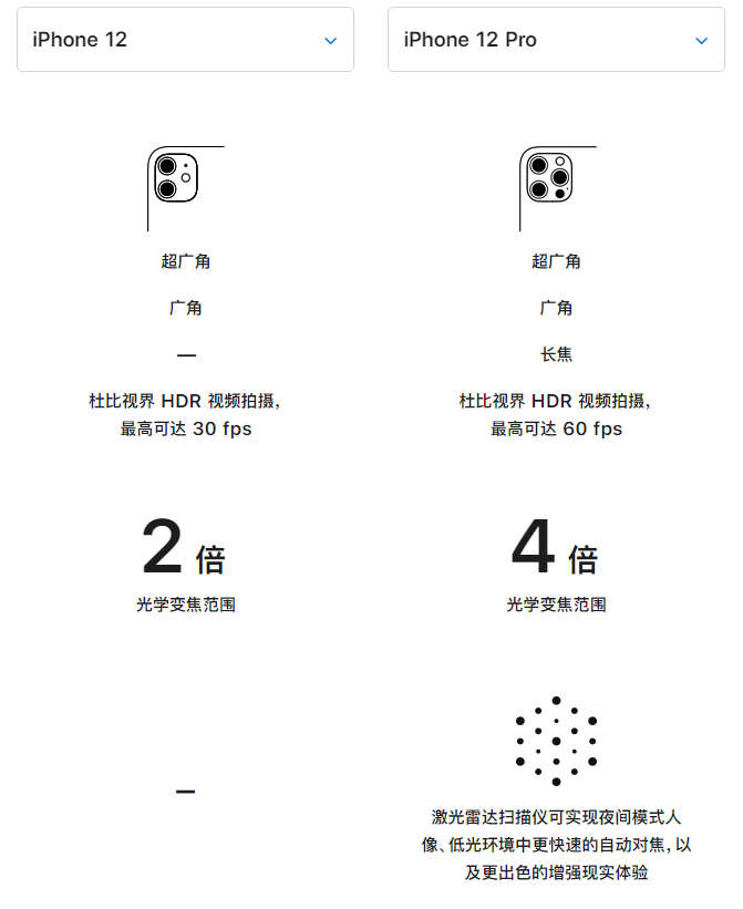 宝塔苹果手机维修分享苹果 iPhone 12 与 iPhone 12 Pro 选哪款 